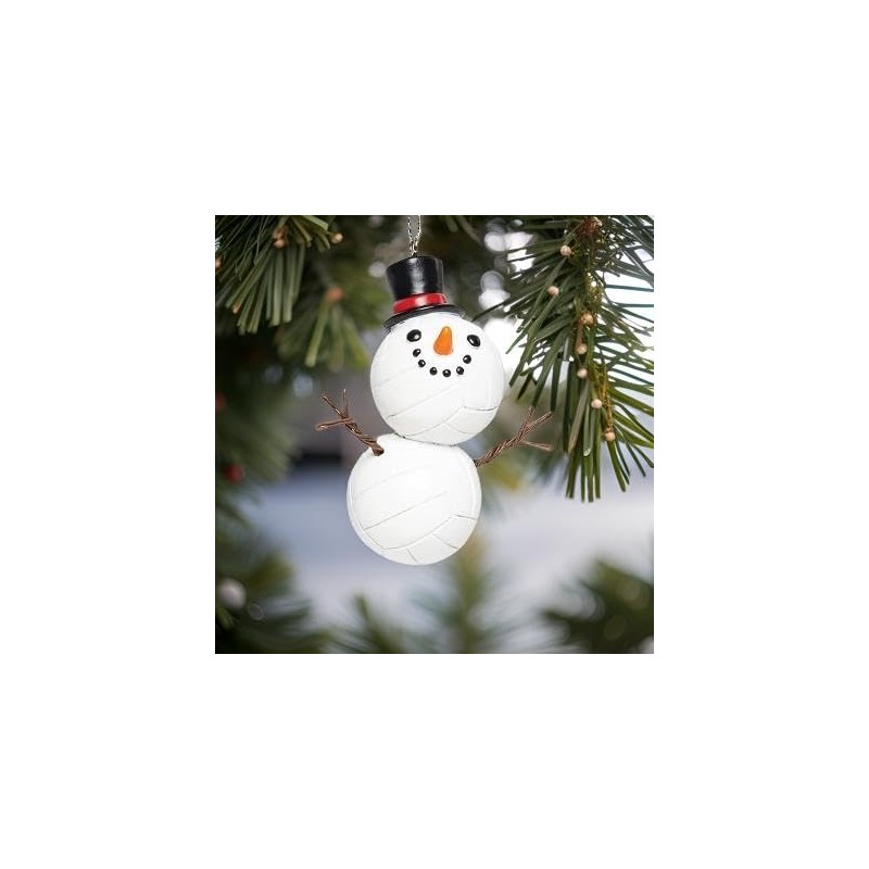 The Bridge Collection Volleyball Snowman Ornament - Unique and Fun
