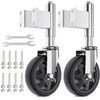 Homhoo Spring Loaded Gate Casters 6” Heavy Duty Gate Caster