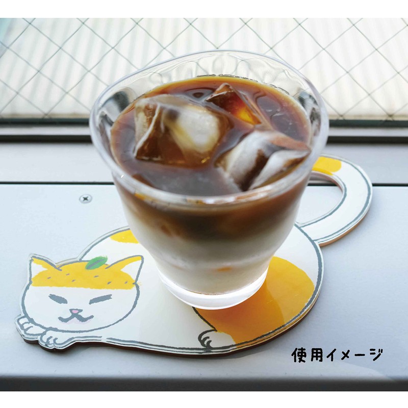 Cat Riders Coaster Acrylic Cat Cute Hanging Animal Kitchen Office