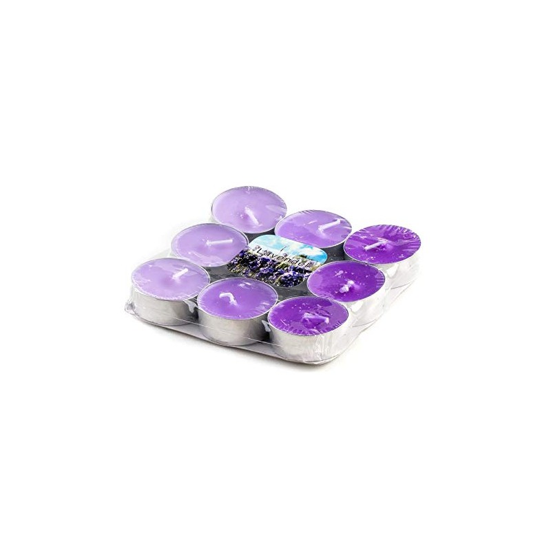 DARO DEKO Scented Tea Lights Lavender – Pack of 9