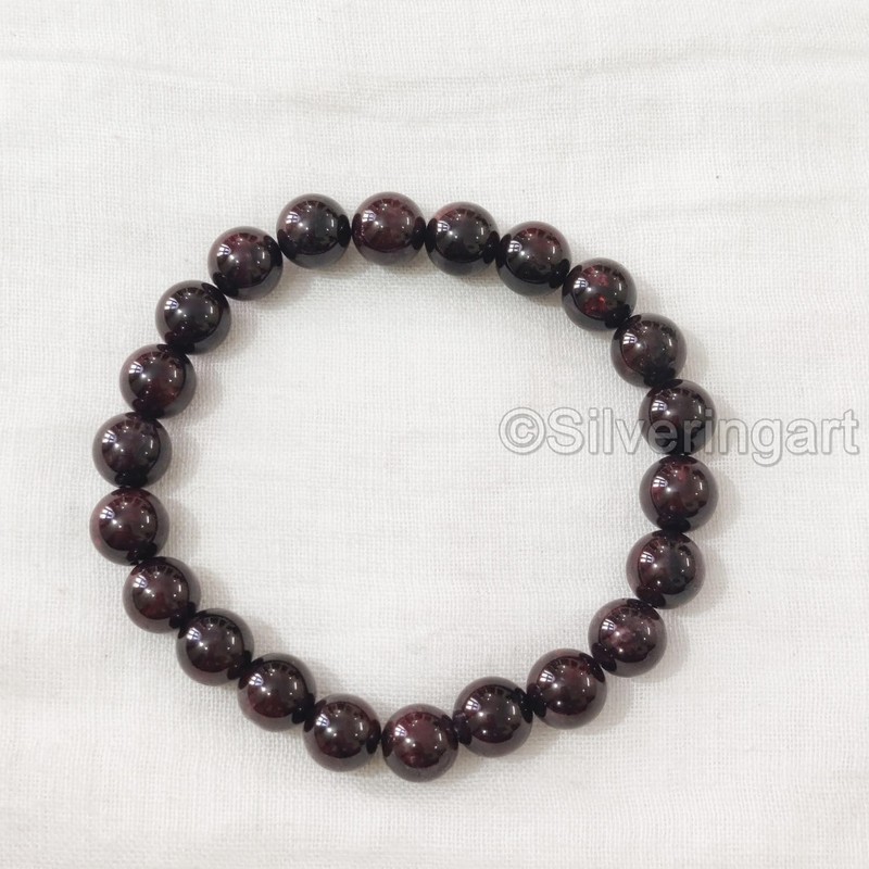 AAA Garnet Beads Bracelet, Natural Garnet Bracelet, January Birthstone -