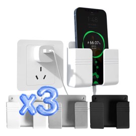 3 Piezas Soporte De Pared Para Celular Controles Remotos F