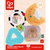 Hape Portable Sensory Toy for Newborn Baby Rattle and Plush