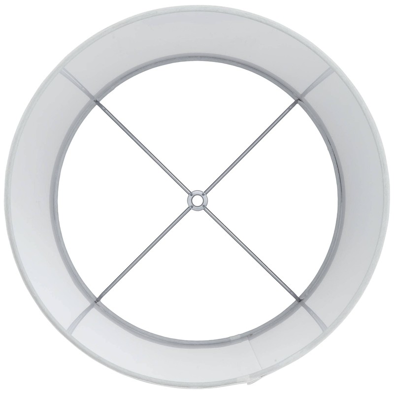 Hardback Tapered Drum Lamp Shade White Medium 12" Top x