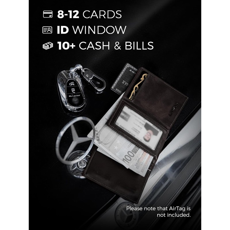 LORZOR Minimalist Wallet for Men with Credit Card Holder, Finest