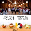DLux 100 - Platos para aperitivos con tenedores, cucharas de