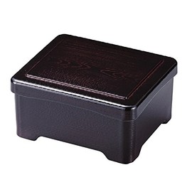 Wakaizumi Lacquerware 1-571-5 Unagi Heavy Eel, New Wood Grain Tamenai Vermilion Lacquer, Dishwasher Safe, 1 Tier