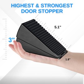 2PCS Strongest Door Stoppers, Spring Loaded Heavy Duty Door Stop, Door Stoppers for Bottom of Door, Adjustable Large Door Stops, Door Holder Doorstop, Door Holder to Keep Door Open, Door Wedge