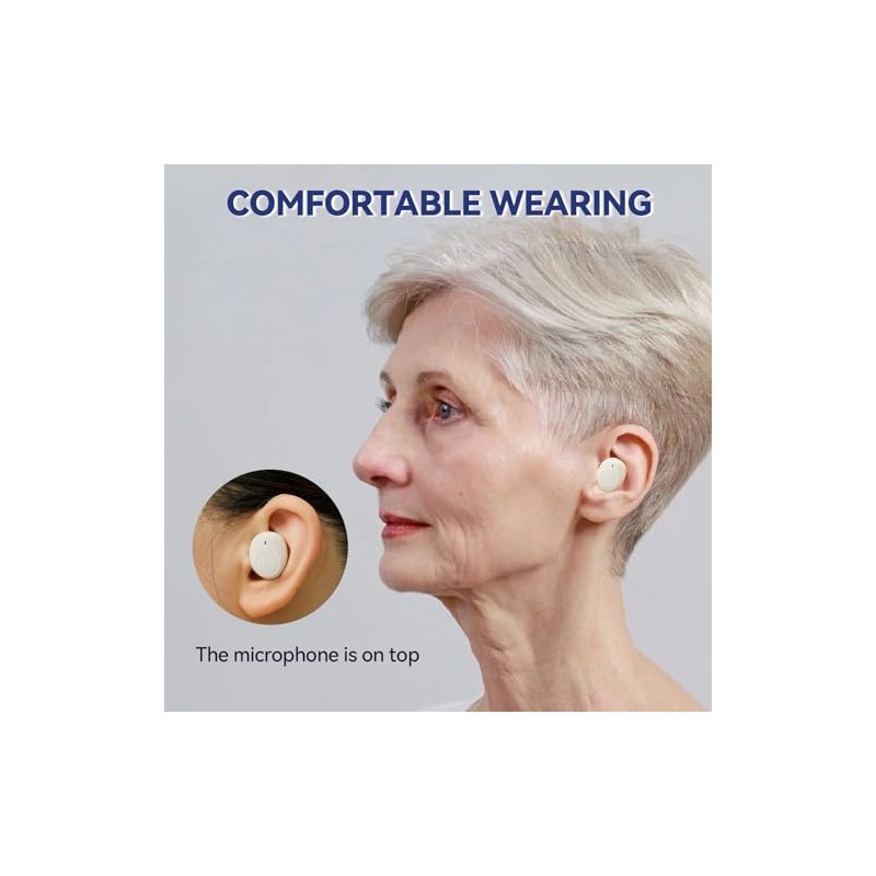 METIKO OTC Hearing Aids - Wireless, Rechargeable, Comfortable | Clear
