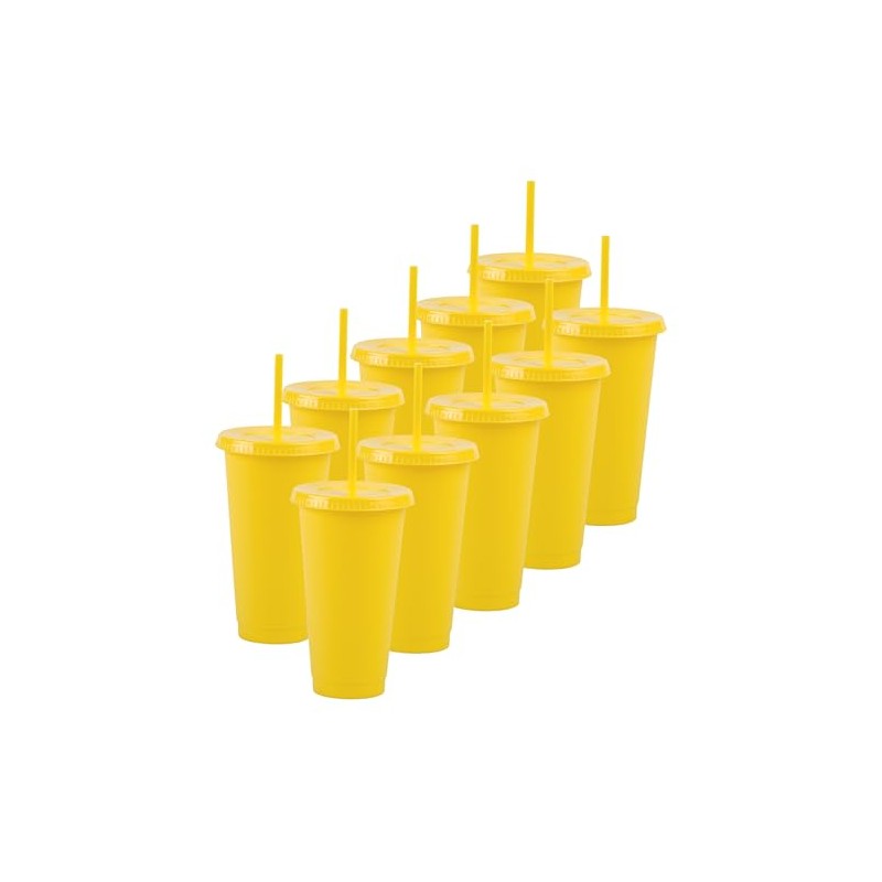 UUPZ Vasos de Plastico Reusable Set de 10, 20, 30,