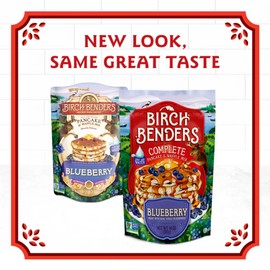 Blueberry Pancake & Waffle Mix By Birch Benders, Made With Real Blueberries, Just Add Water, Non-Gmo, Just Add Water, 14 Oz (Pack of 3)