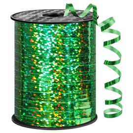 woric 600 Yards Green Curling Ribbon 1/5 Inch Balloon String Ribbon Thin Curling Ribbon for Easter St Patricks Day Gift Wrapping Art Crafts Wedding Birthday Party Decorations