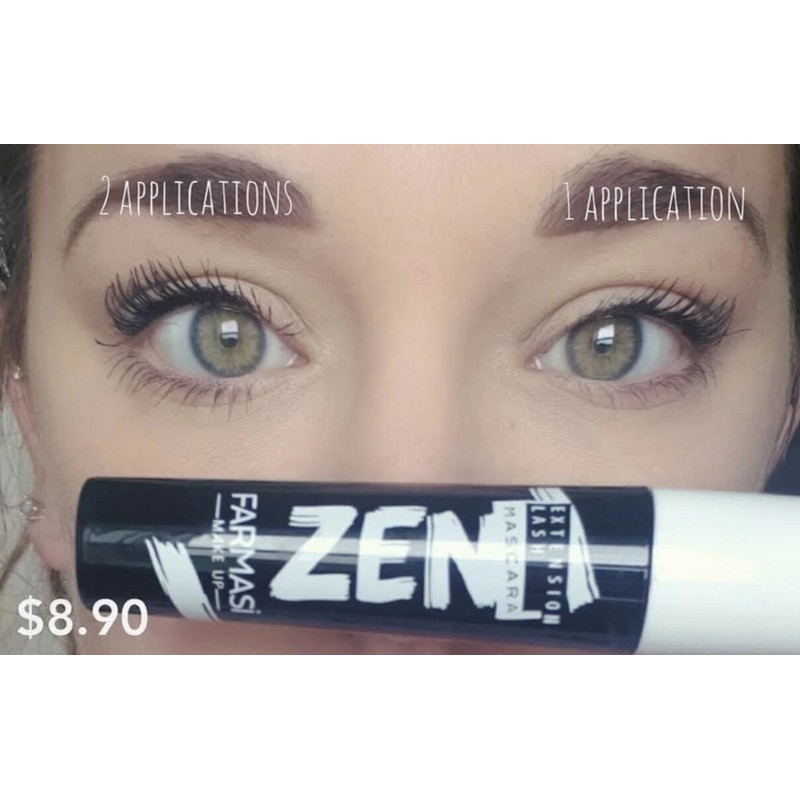 Zen Mascara Black Farmasi Extension Lash Mascara Lengthening Vitamin E