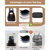 GLENKEY Versatile Lunch Box Stylish Bag - Large Insulated Tote