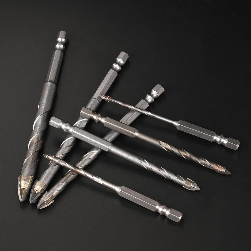 7 pcs High Hardness Skewed Head Eccentric Drill Bits(3 4