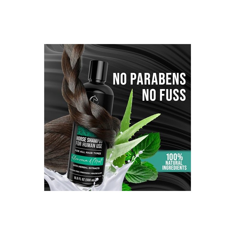 Lacrin Menta & Aloe Vera Champu de Caballo para Uso