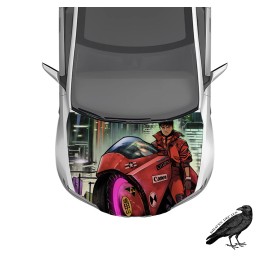 Akira Anime Hood Wrap V3 Weatherproof Car Decal 50" X 65"