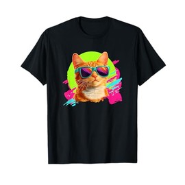 Retro Vintage Orange Tabby Cat Lover T-Shirt