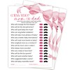 MXLINSW Pink Baby Shower Games for Girl, Guess Who Mom