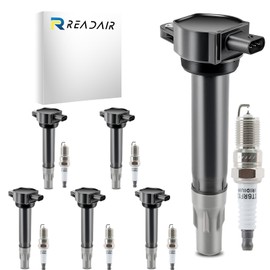 Set of 6 UF502 Ignition Coil Pack and 7781 Spark Plugs Compatible with Dodge Avenger Charger Journey Nitro, Compatible with Chrysler Sebring Pacifica V6 Replaces 04606869AB 4606869AA 4606869AB