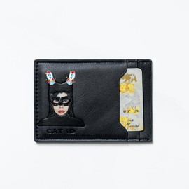 Cat Lady Hero Featuring ID Wallet (Hair Texture Version), Driver License Holder, Suitable for Most Faces, Best Gifts for Friends and Lovers, Girls' Choice, Mother's Day Gift - Color: CID-HairB