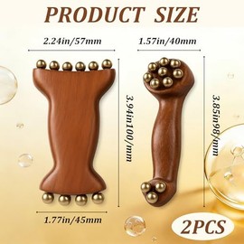 Gua Sha Facial Tool, Compact Lightweight Accessory for Travel and Daily Use - Copper Gua Sha Painless