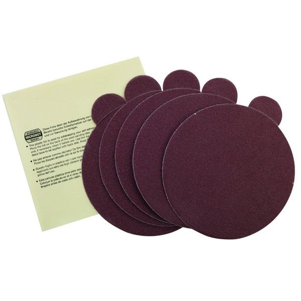 Proxxon 28160 Adhesive sanding discs for TG 125/E, 80 grit, set of 5