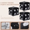 Kichvoe 5pcs Dice Balloons Aluminum Foil Decorations for Poker Theme