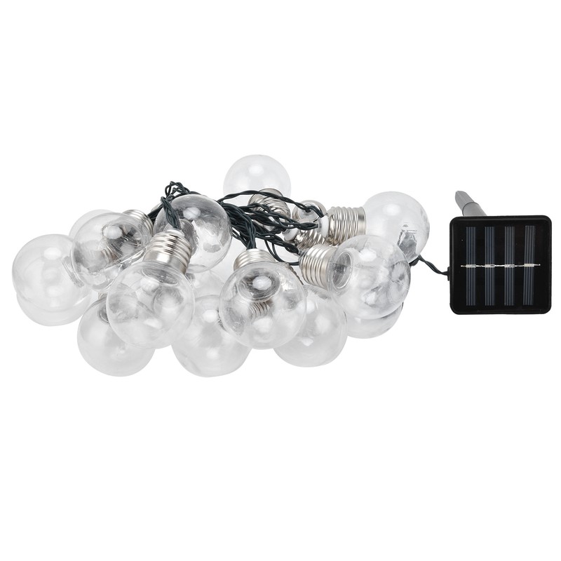 20LEDs G50 Solar Bulb Light String Outdoor Waterproof for Garden