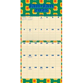 2025 Plan Your Year Wall Calendar with Reminder Stickers (Bilingual French) (English and French Edition)