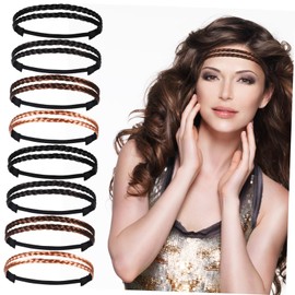 WOONEKY 12pcs Elastic Hair Ties for Women Wig Headbands Women Hair Accessories Headwear