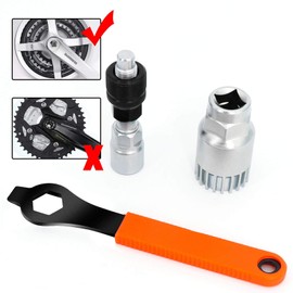 Bicycle Crank Puller and Bottom Bracket Tool with 16 mm Key Bicycle Crank Tool Set Bicycle Bottom Bracket Tool Allen Wrench Wrench Suitable for Removing the Bicycle Crank