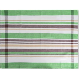 Aspero 10 Tea Towels, Cotton Tea Towels, Washable up to 60 °C, Toffee Green