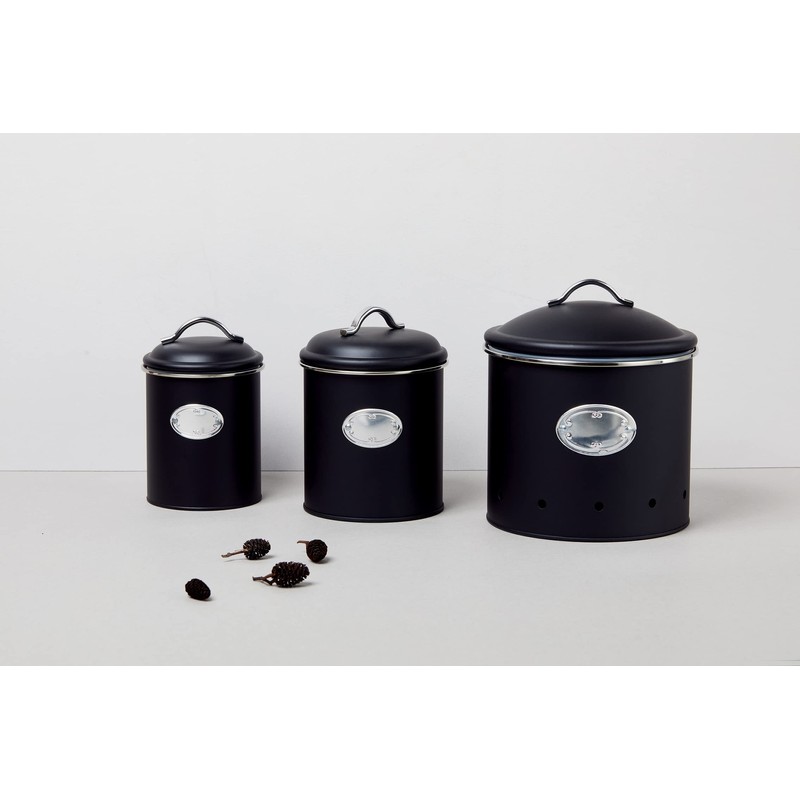 WENKO storage container Nero, airtight container, waterproof, made of lacquered
