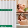 Biscaynebay Fabric Narrow Shower Stall Curtain Liners 36 Inch Width