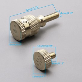 Unxuey Sax Neck Screw Neck Tightening Screw for Alto Tenor Soprano Saxophone Repair Parts Replacement- Thread Diameter 4mm