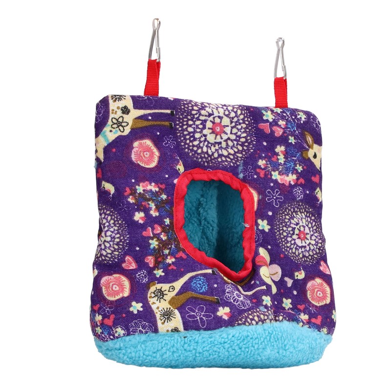 Warm Bird Hammock Plush Soft Foldable Round Bird Hanging Nest