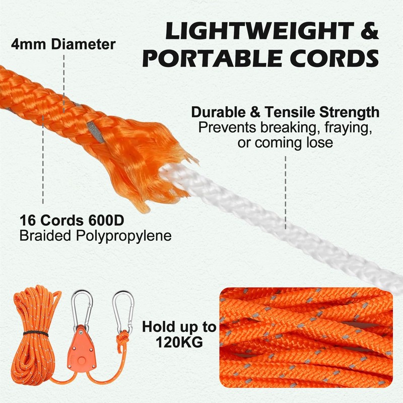 Shed Anchor Kit, 4 Pack 18" Screw in Tent Stakes