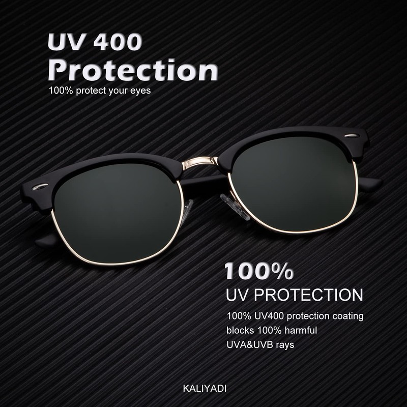 KALIYADI Sunglasses for Men Women Driving Fishing Polarized Sun glasses