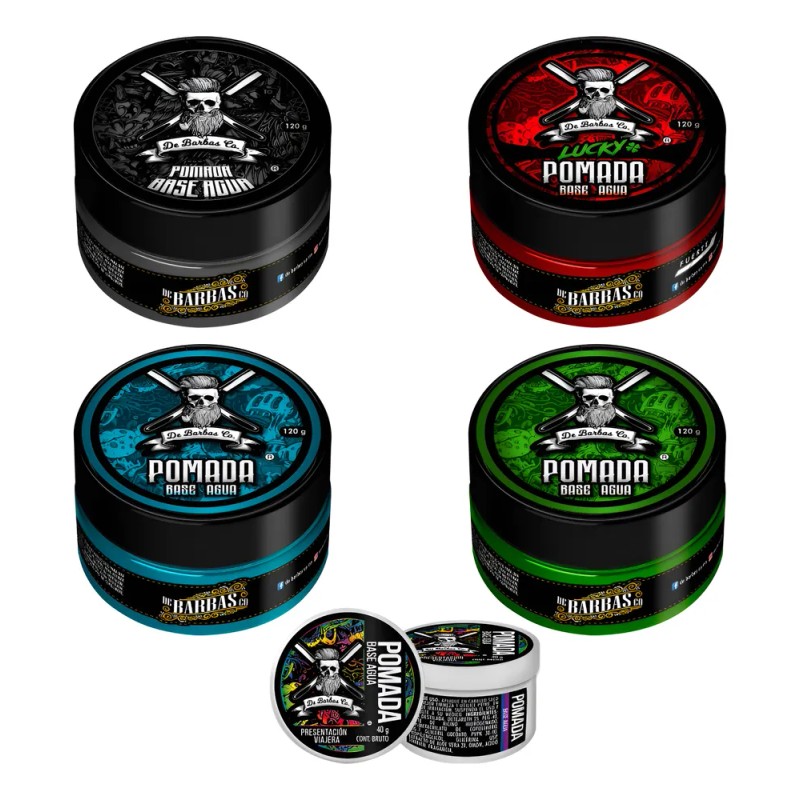 4 Pomadas 120gr Cabello De Barbas Co