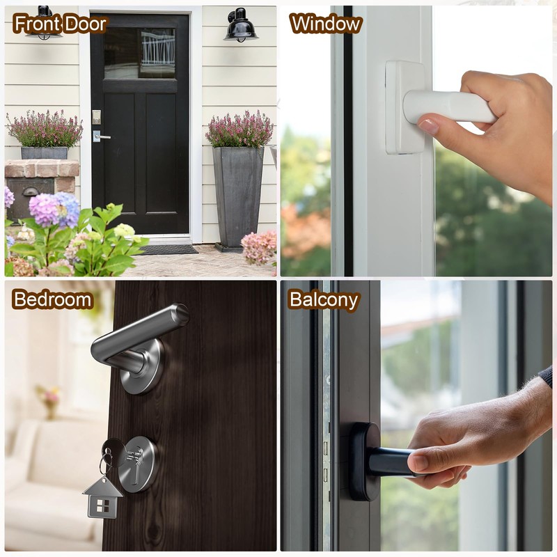 uxcell 5 Pcs Door Knob Cover, Safety Door Handle Protector