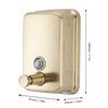 Wall Mount Commercial Soap Dispenser Large Capacity Leakproof Manual Stainless
