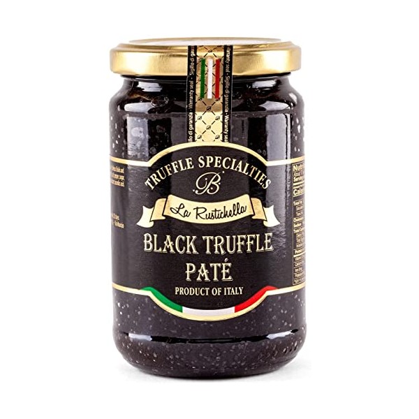 La Rustichella - Black Truffle Pate Medium ( 280 g, 9.87 OZ ) Vegan, Gluten Free , Cholesterol Free