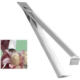 Silver Fish Bone Tweezers, Garlic Peeler Garlic Tweezer Remover Tool,2024 New Garlic Peeler Garlic Tweezer Remover Tool Tongs for Cooking Practical Gadgets Vegetables Tools Seasoning and Spice