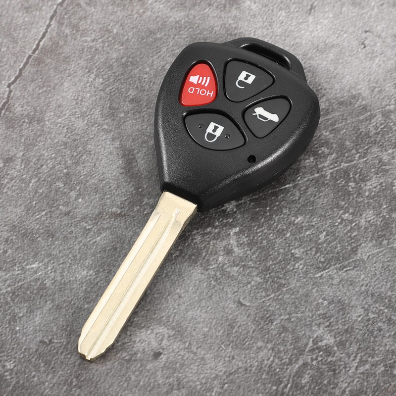 4 Buttons Car Remote Control Key Replacement Black Fits for