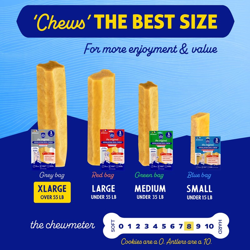 Himalayan Dog Chew Original Yak Cheese Chew, Bacon, 1 X-Large