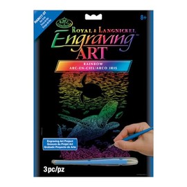 Royal & Langnickel Rainbow Engraving Art A4 Size Sea Turtle Designed Painting Set
