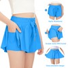 2 Packs Girls Flowy Shorts Butterfly Shorts for Kids with