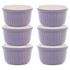 KADAX Soufflé Moulds Set, 6 Pieces, Diameter 9 cm, Crème