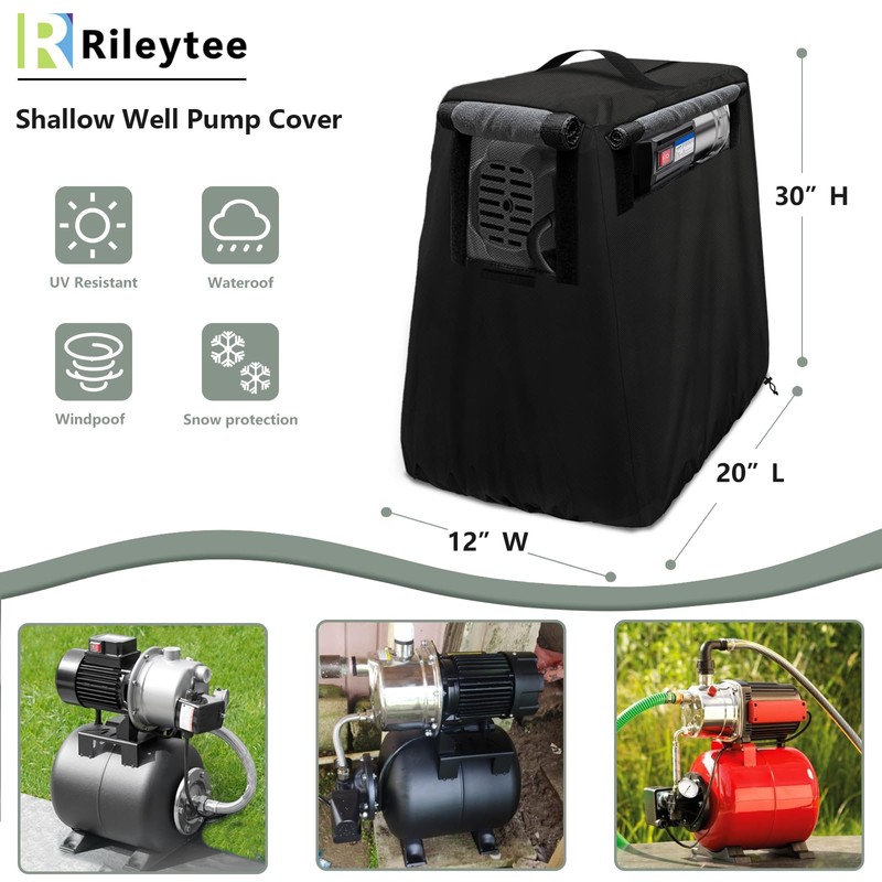 Rileytee Shallow Well Pump Cover for Automatic Water Booster Jet